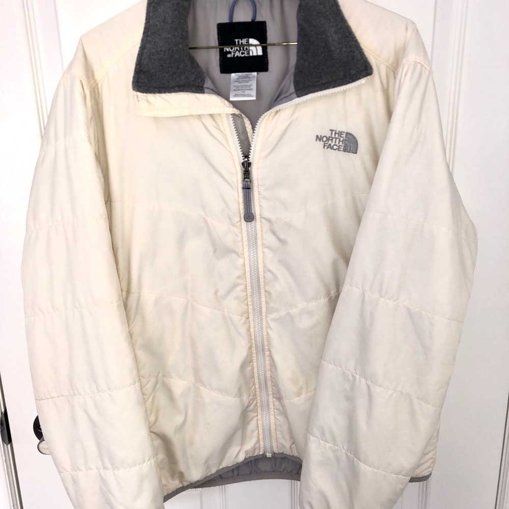 NORTH FACE DOWN COAT | CREAM | women’s L